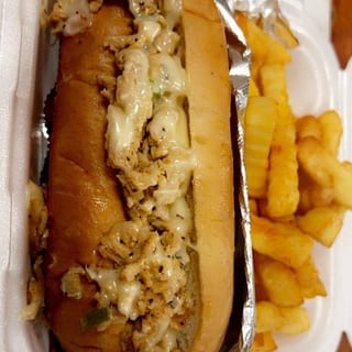 Chicken Philly Cheese Steak & 1 Side