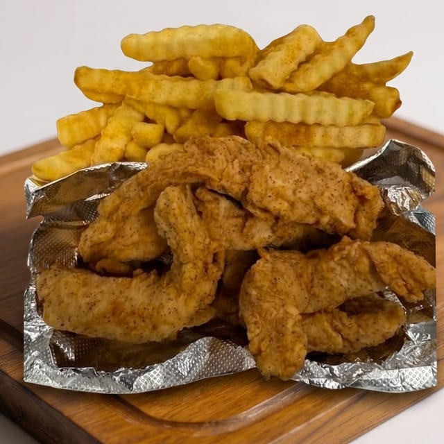 6 Chicken Tenders & 1 Side.